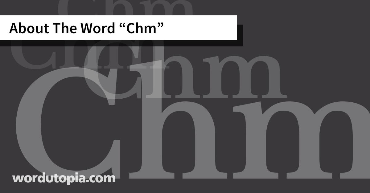 About The Word Chm
