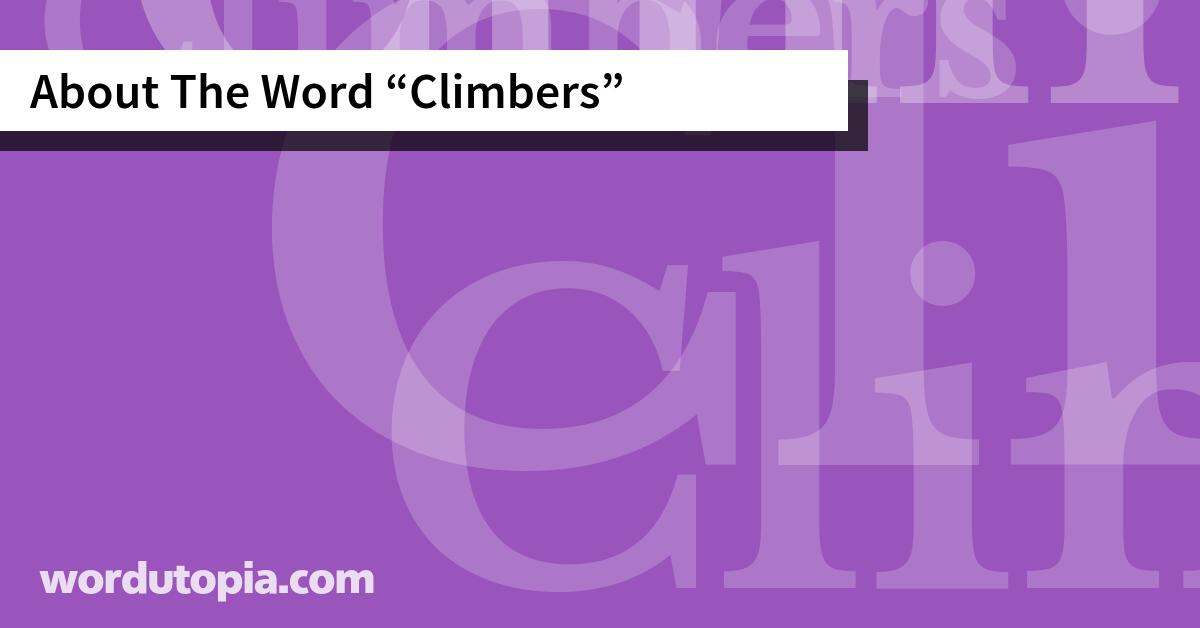 About The Word Climbers