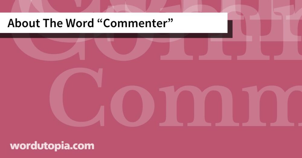 About The Word Commenter