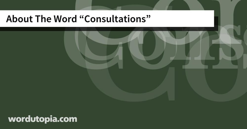 About The Word Consultations