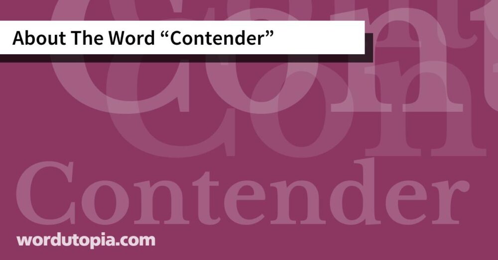 About The Word Contender