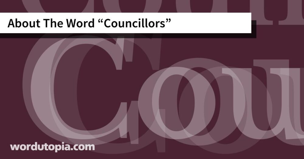 About The Word Councillors