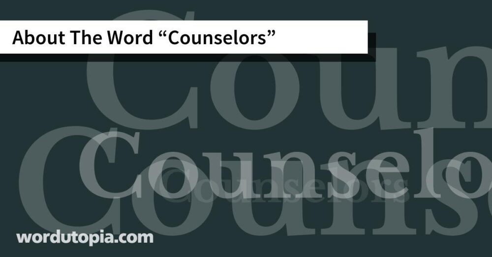 About The Word Counselors
