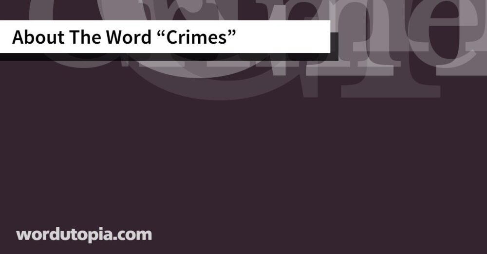 About The Word Crimes
