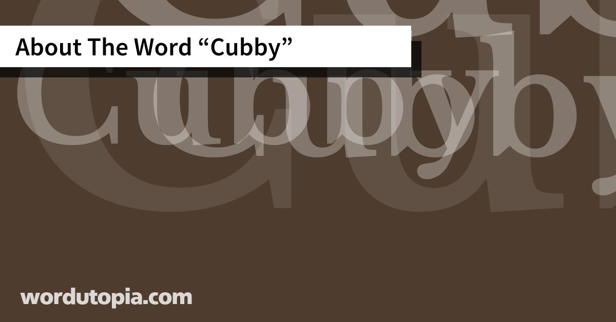 About The Word Cubby