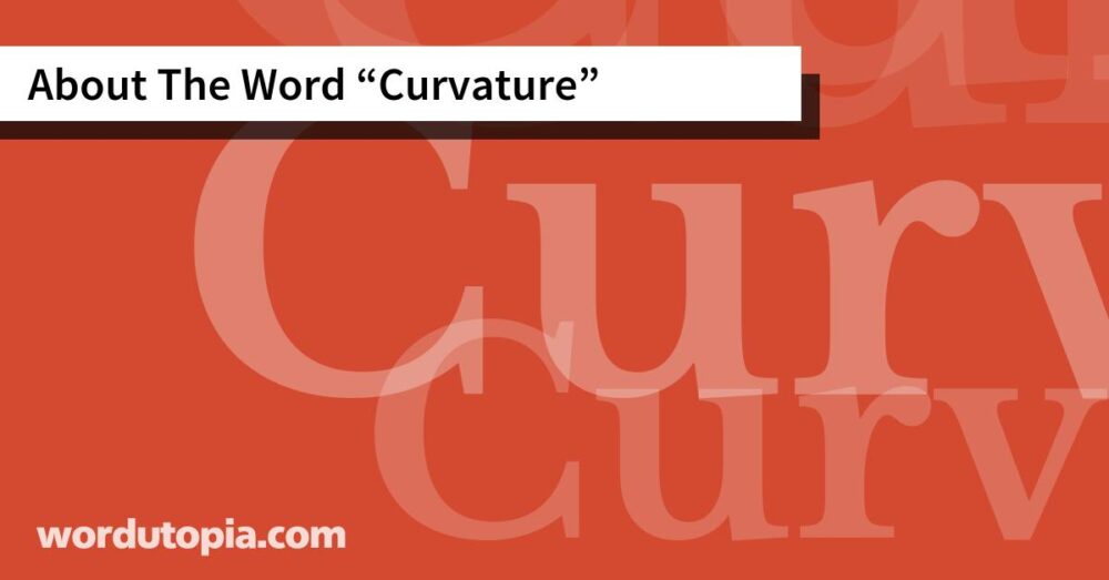 About The Word Curvature