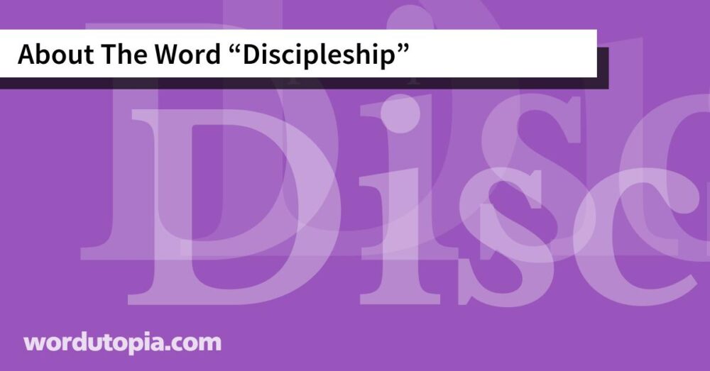 About The Word Discipleship