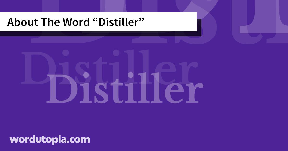 About The Word Distiller