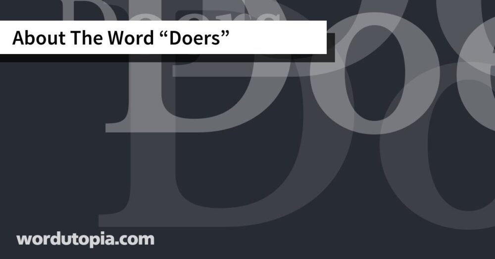 About The Word Doers
