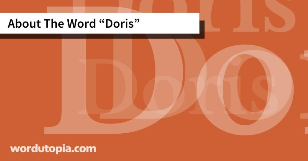 About The Word Doris