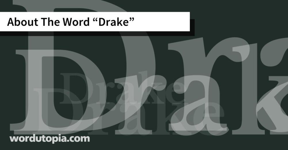 About The Word Drake