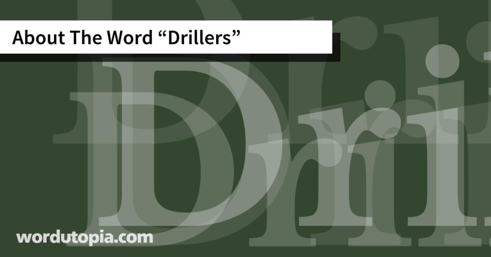About The Word Drillers