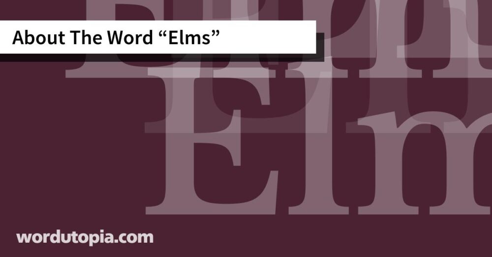 About The Word Elms