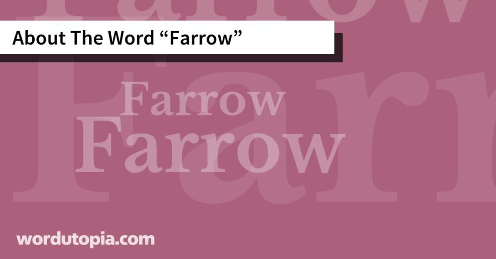 About The Word Farrow