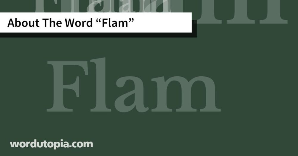 About The Word Flam