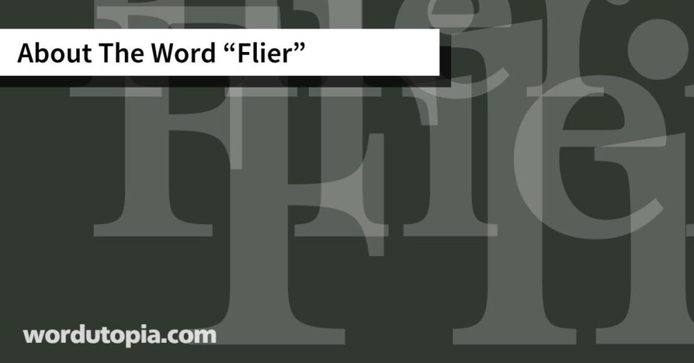 About The Word Flier