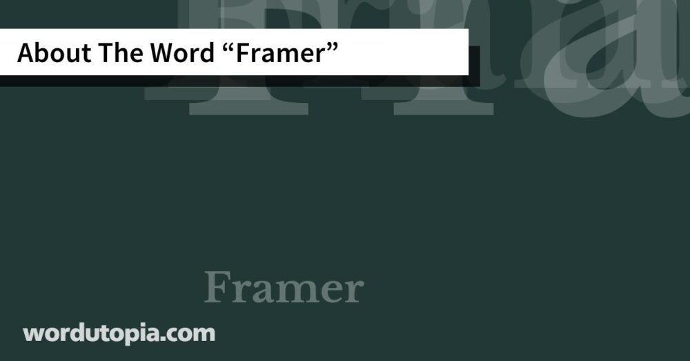 About The Word Framer