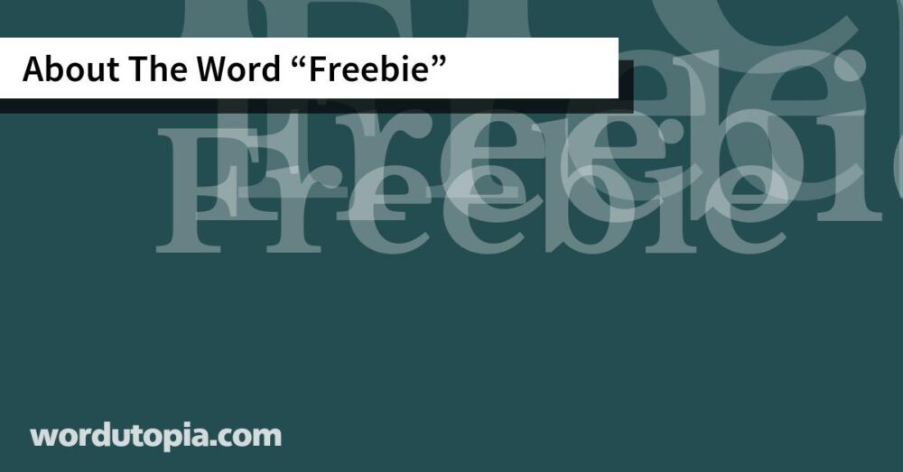 About The Word Freebie