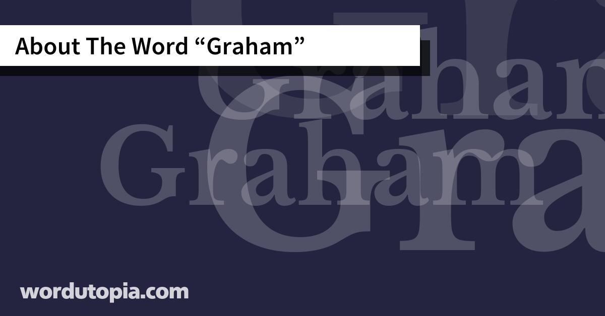 About The Word Graham