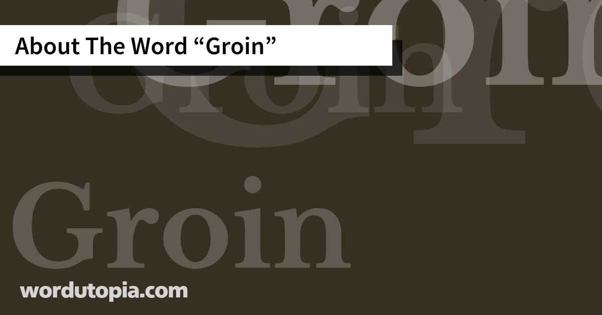 About The Word Groin