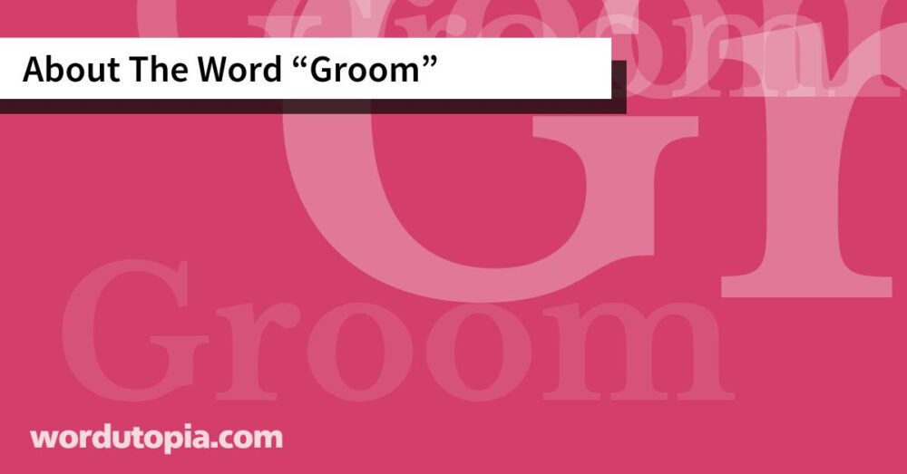 About The Word Groom