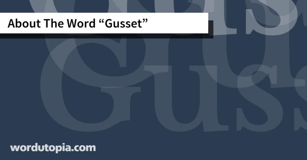 About The Word Gusset