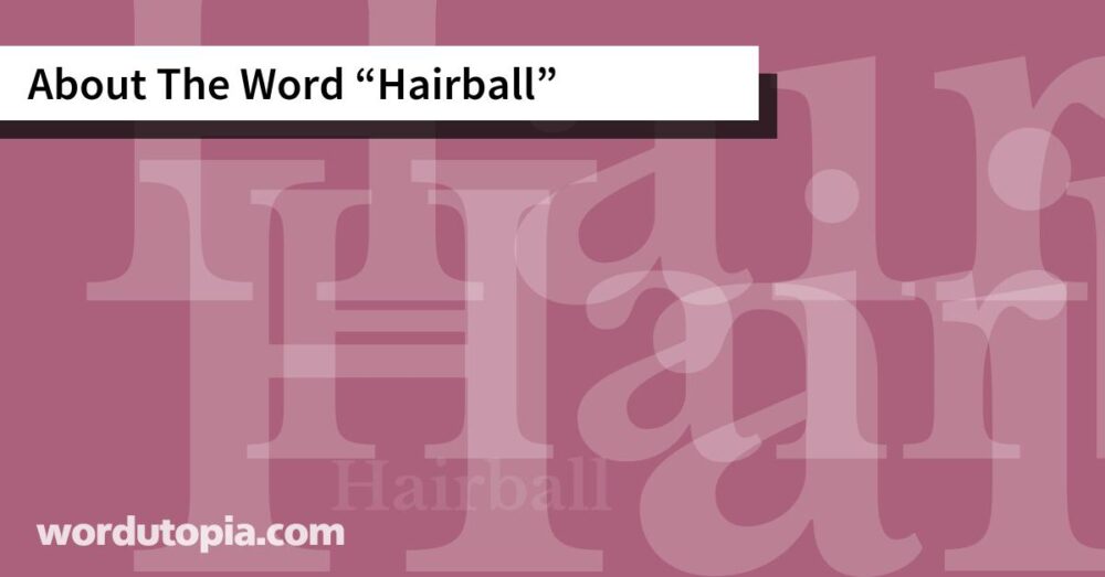 About The Word Hairball