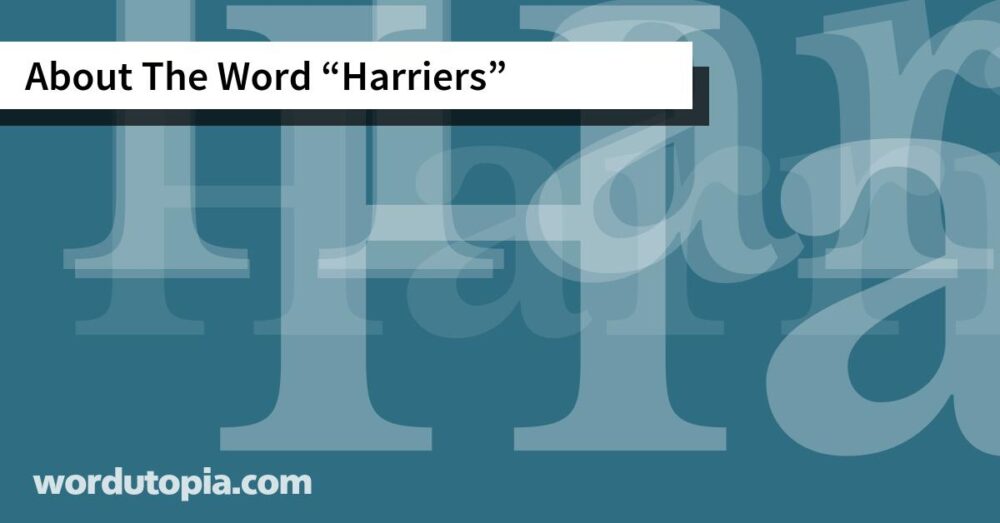 About The Word Harriers