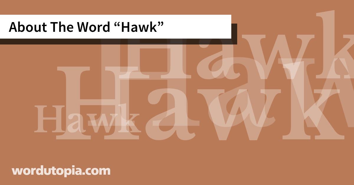 About The Word Hawk