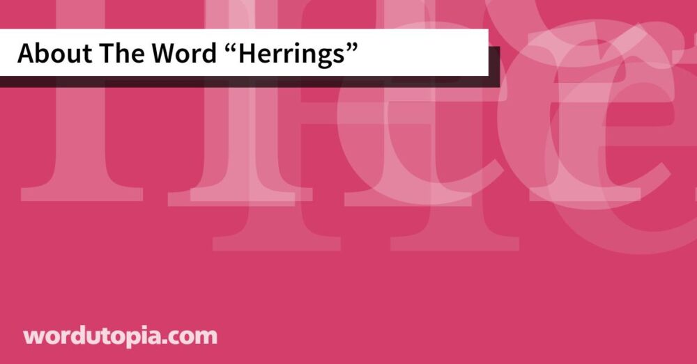 About The Word Herrings
