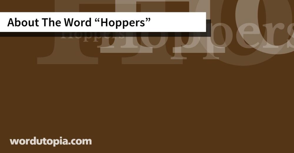 About The Word Hoppers