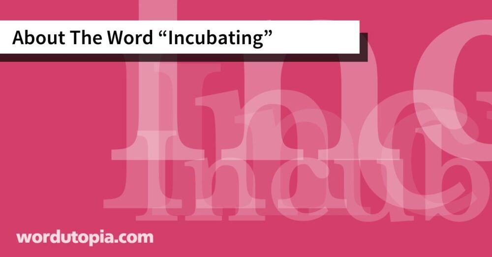 About The Word Incubating