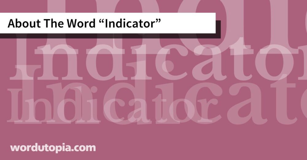 About The Word Indicator