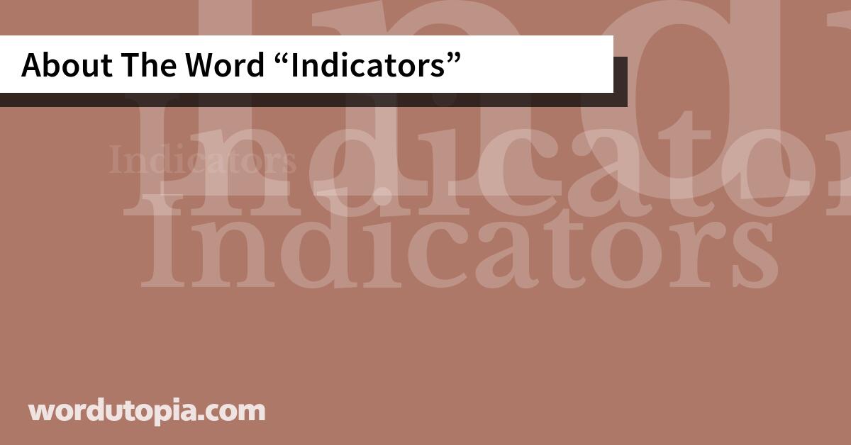About The Word Indicators