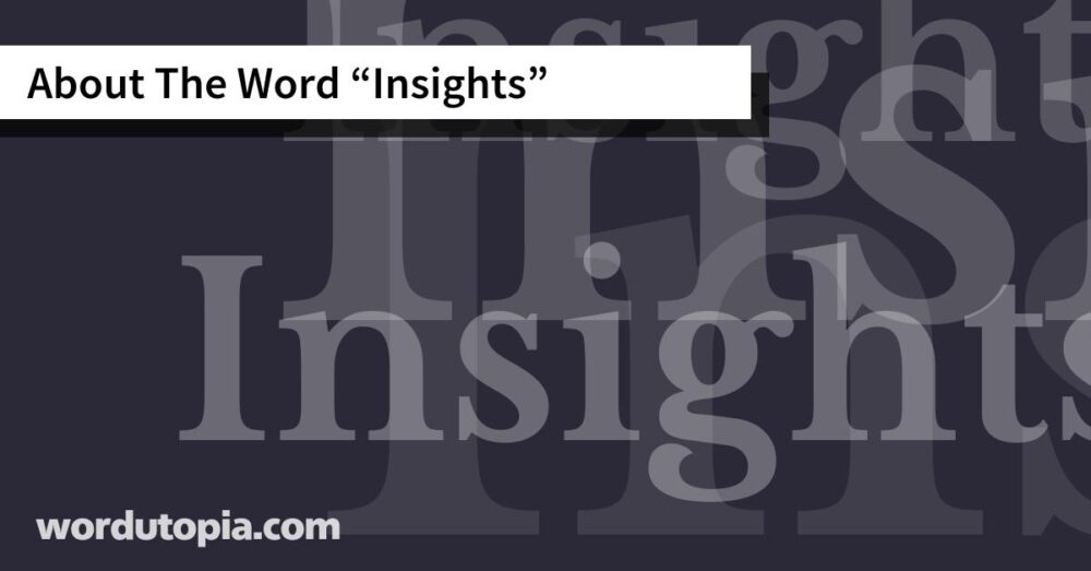 About The Word Insights