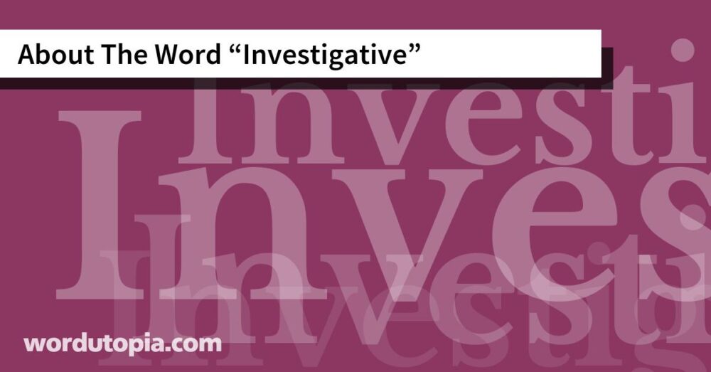 About The Word Investigative