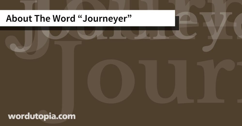 About The Word Journeyer