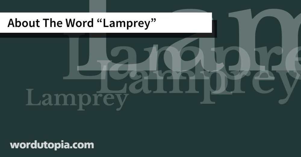 About The Word Lamprey