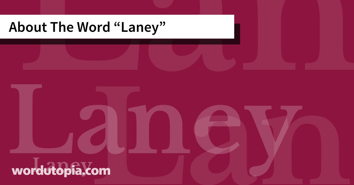 About The Word Laney