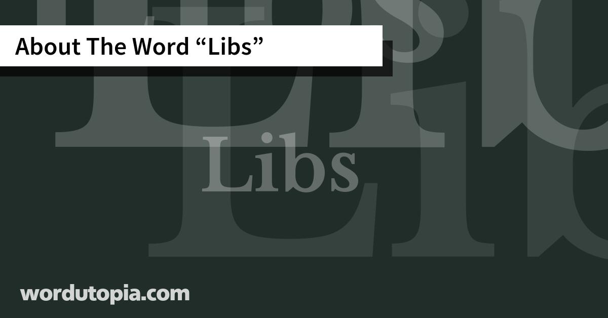 About The Word Libs