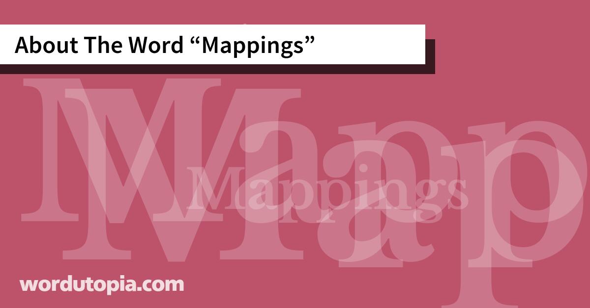 About The Word Mappings