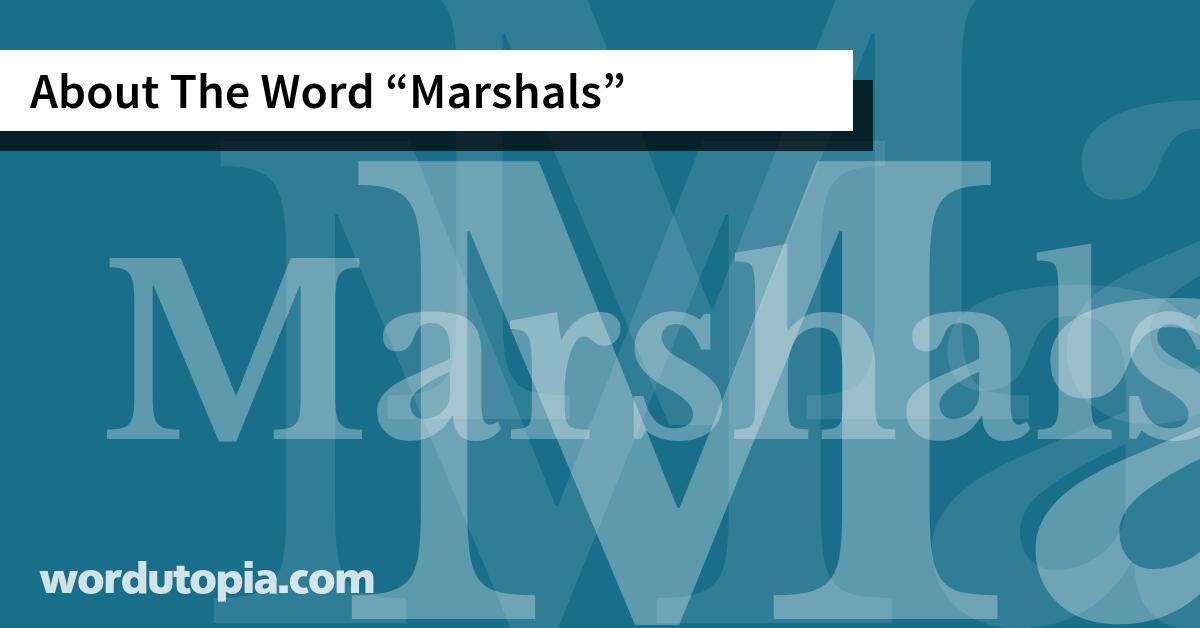 About The Word Marshals