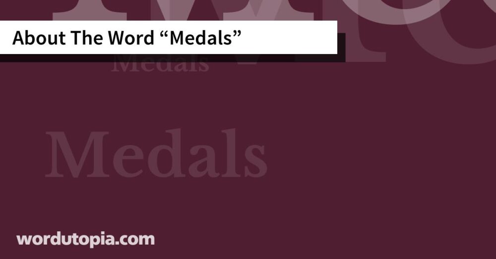 About The Word Medals