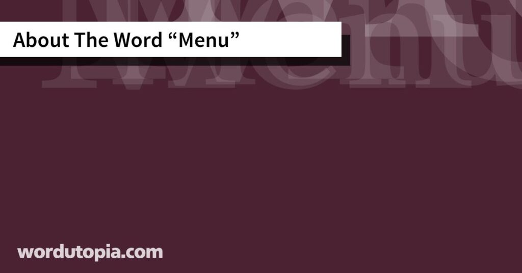 About The Word 