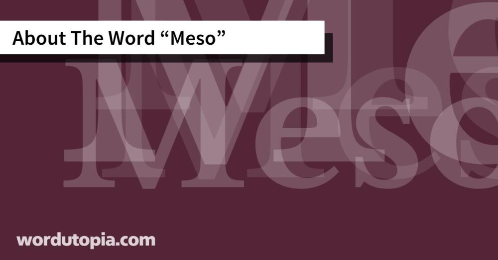 About The Word Meso