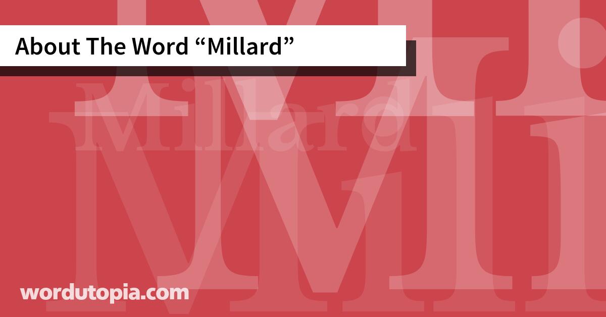 About The Word Millard