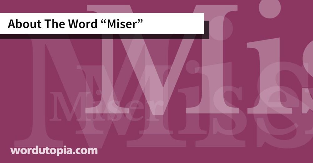 About The Word Miser