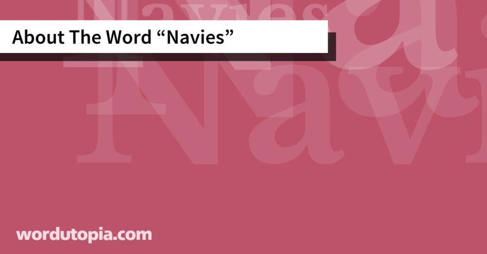 About The Word Navies