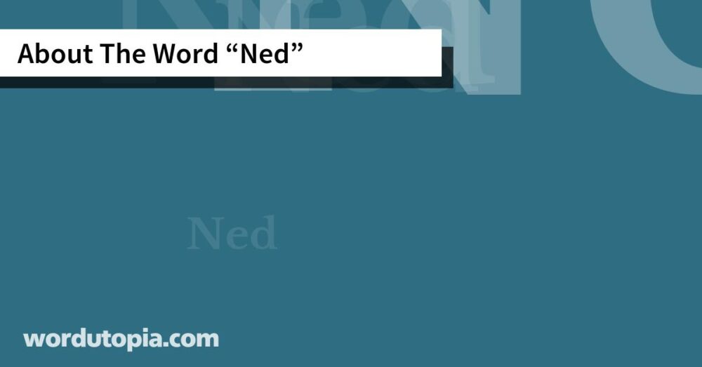 About The Word Ned