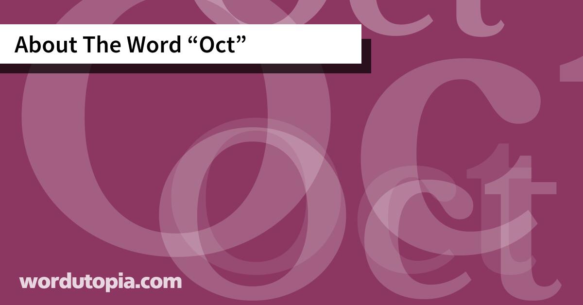 About The Word Oct